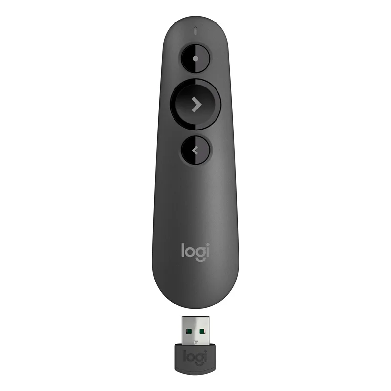 

Logitech R500 2.4Ghz USB Wireless Presenter Pen Black With Broad Compatibility 20Meter Operating Range For Business Meeting PPT