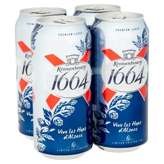 beer kronenbourg 1664 blanc 250ml blue bottle