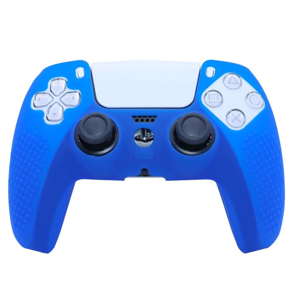 

2021 China Manufacturer newest free sample ps5 accessories skin cover silicone ps5 case for playstation 5 game controller, Red blue black white yellow green