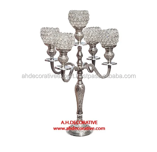 9 Arm Candelabra For Wedding Event Metal Decorative Candle Holder For