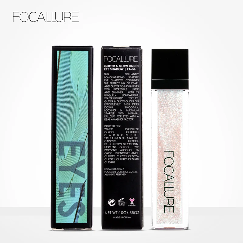 

Focallure Good Trading Products Charming Liquid Eyeshadows Glitters Professional Makeup Cosmetics, 14 colors