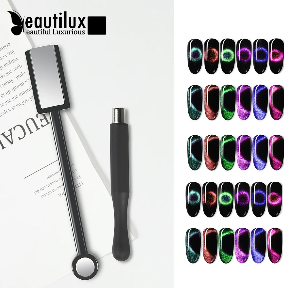 

Beautilux Magnetic Nail Art Stick 3D/5D Cat Magnetic Effect Strong Magnet Board Painting Gel Nail Gel Polish Varnish Tools