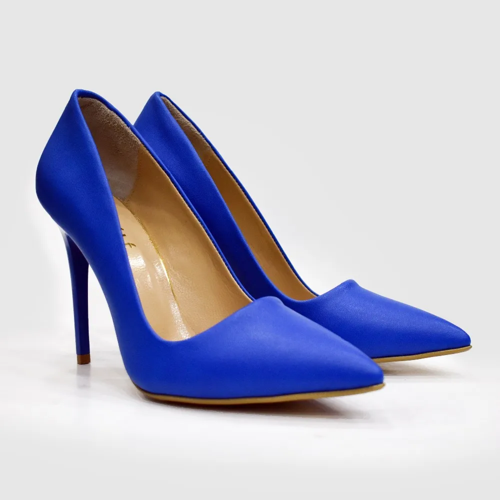 Turkey Women's Matte Purple Pu Leather Ladies Pumps High Heel Stiletto