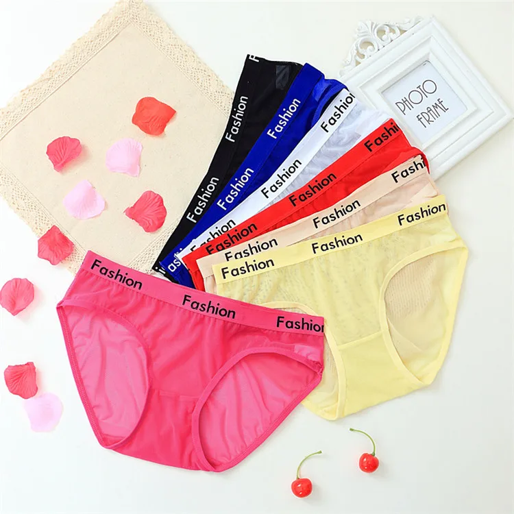 

Women net panties Sexy transparent panties Seamless thin summer briefs girl panty ladies underpants hot thong