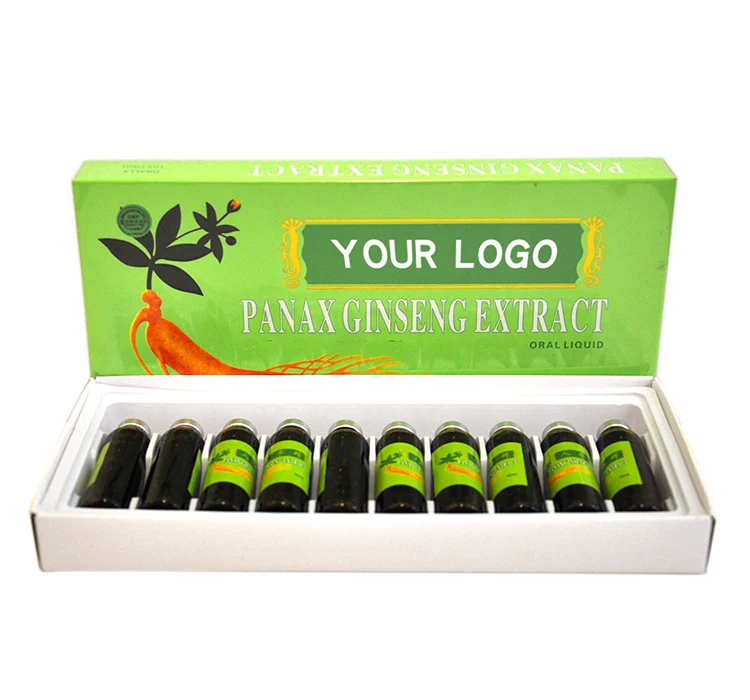 Private Label Ginseng Ginkgo Biloba Drink Men Energy Booster Panax