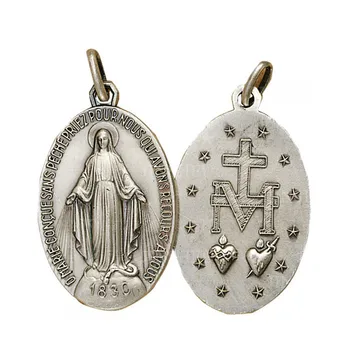 Neuvaine à Notre Dame de la Médaille Miraculeuse Wholesale-customized-church-antique-silver-religious-miraculous.jpg_350x350