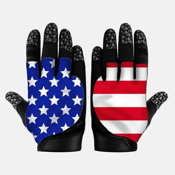 custom logo football gloves