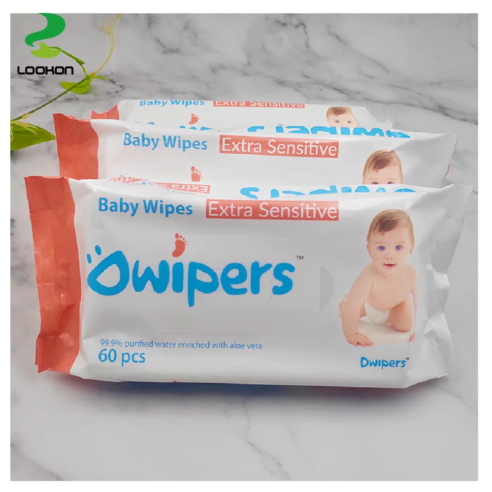 

Lookon individual wrapped water wipes babies 99.9 pure sensitive skin pure water wipe lid water wipes new baby non alcohol