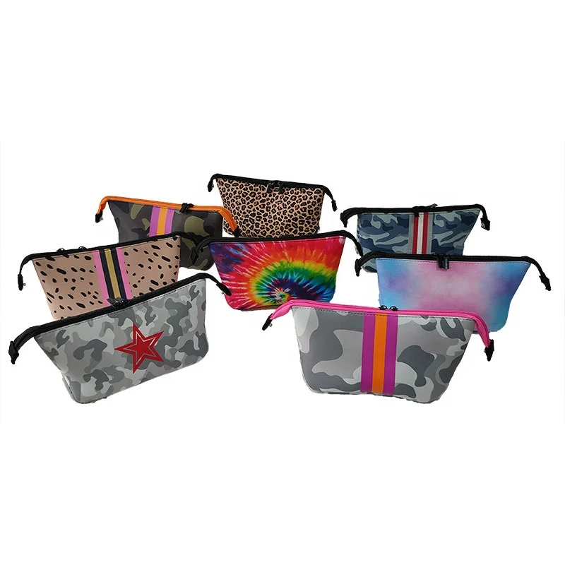 

Customizing Leopard Printed Neoprene Cosmetic Bag,Tie Dye Lady Pouch Makeup Case, Picture