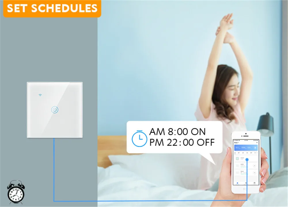 MICRO DENG 1GANG Zigbee Europe Kingdom Standard White Glass Touch Switch/Smart Wireless Touch Switch - ANKUX.COM