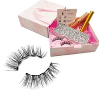 

2019 New Product Wholesale Fashion magnetic eyelash with magnetic eyeliner and box