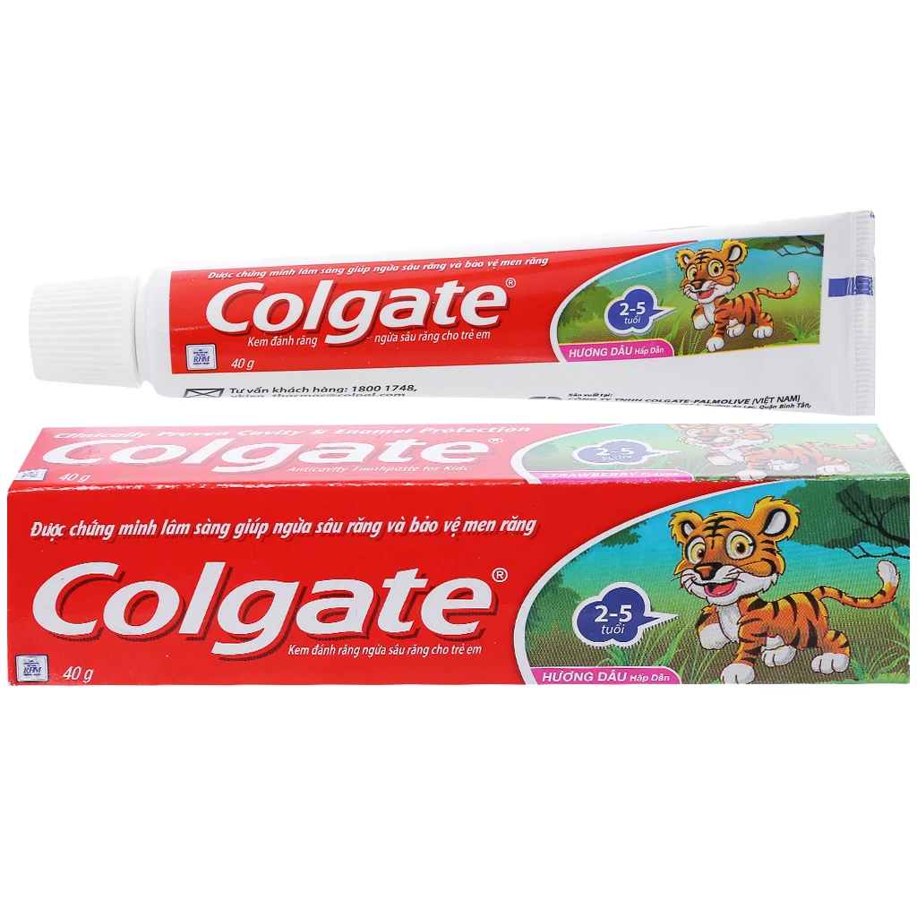 
Col Kid Toothpaste Tiger Strawberry Flavour 40g x 144 