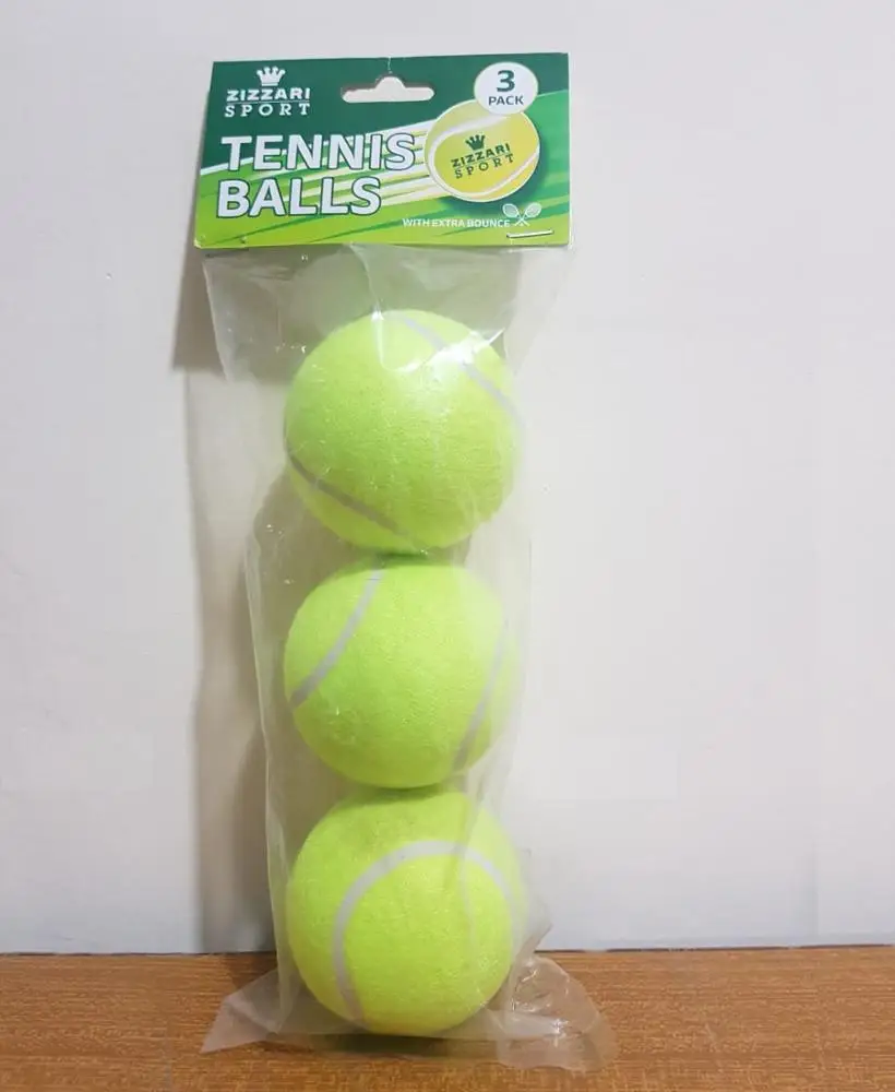 
Tennis Ball Fluorescent Green Color Made of Natural Rubber & Felt Surface Pack of 3 Balls For Tennis Game 