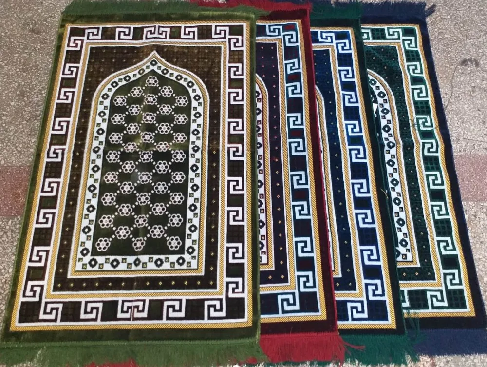 Alfombra De Oración Portátil - 2 Piezas, 100x60 Cm, Impermeable, Con Brújula Y Estabilizadores