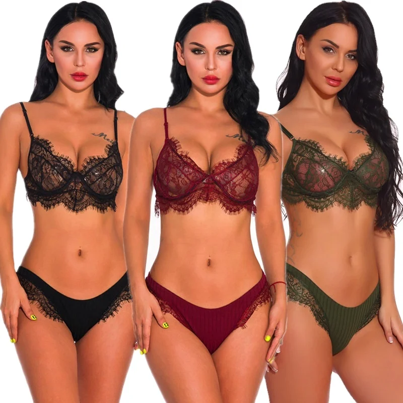 

wholesale your own brand and bra sets sexy women underwear bra set