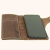 [ Native Creation ] Tochigi Soft Oil Leather Wallet Case For Smartphone 7 colors Dark Brown