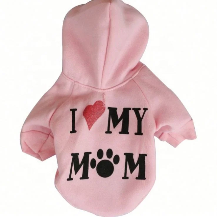 

Letter Pattern Hooded Hoodies For Pet Dog Autumn Winter Clothes, Picture