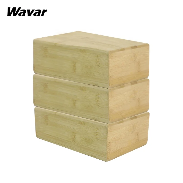 

Wavar Hot product New Design Bamboo Yoga Block For Amazon Sale