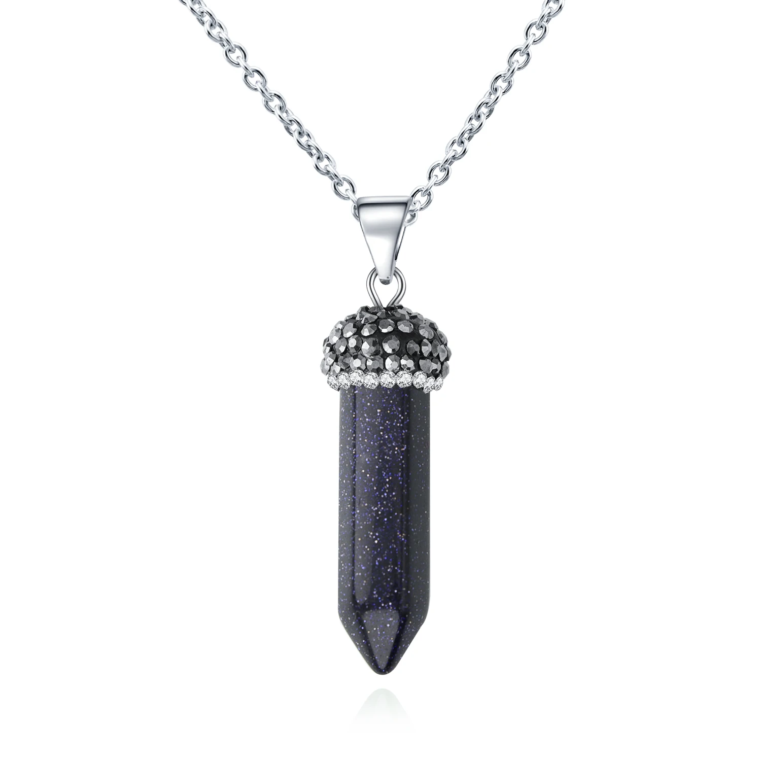 

Healing Crystal Necklace for Women Men Energy Healing Crystal Pendant Gemstones Jewelry Pendulum Crystal Divination