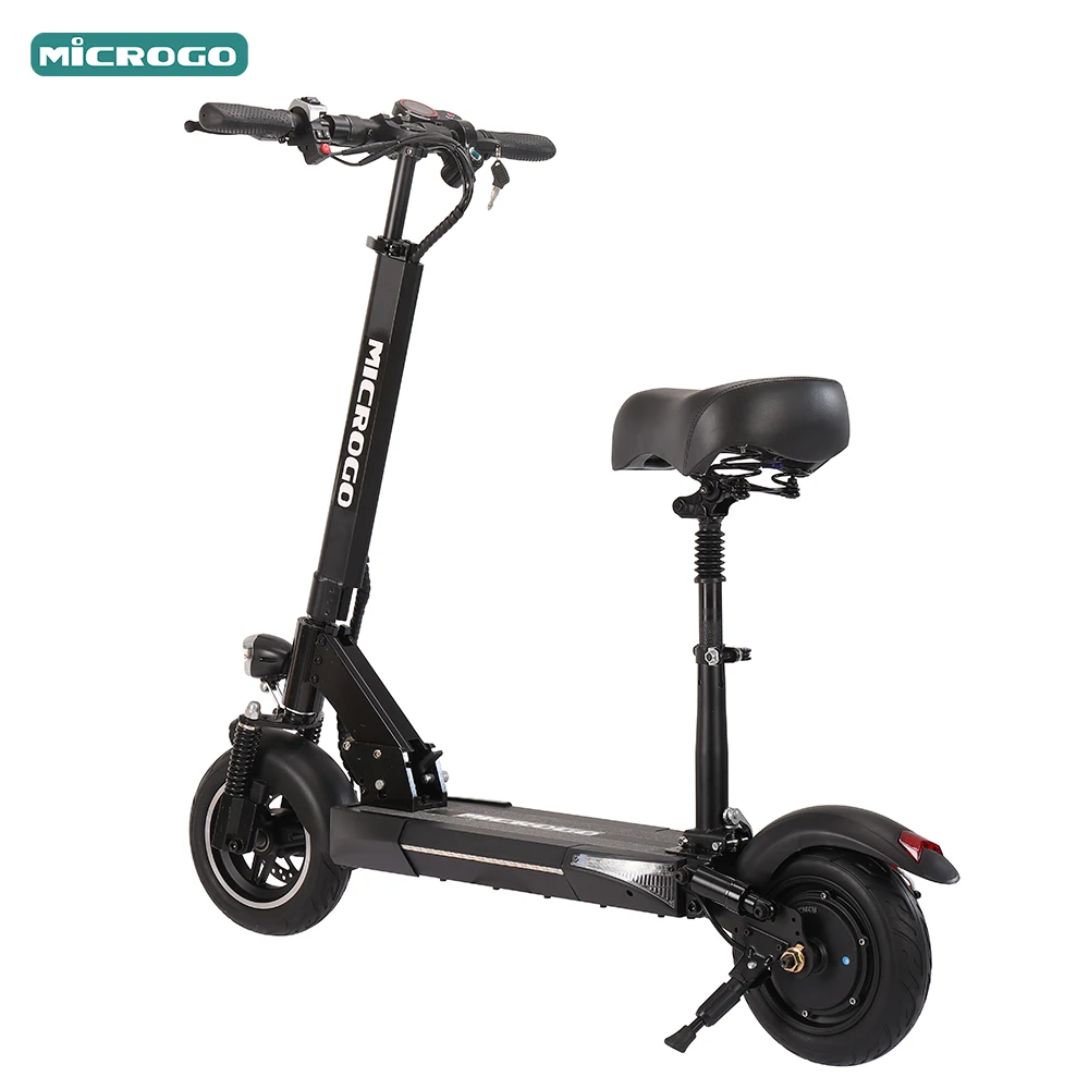 

EU Warehouse 10 inch Tires 48v 500w Powerful Motor Fast Electric Scooter Foldable with Seat Suspensions E Scooter Wholesale Mot