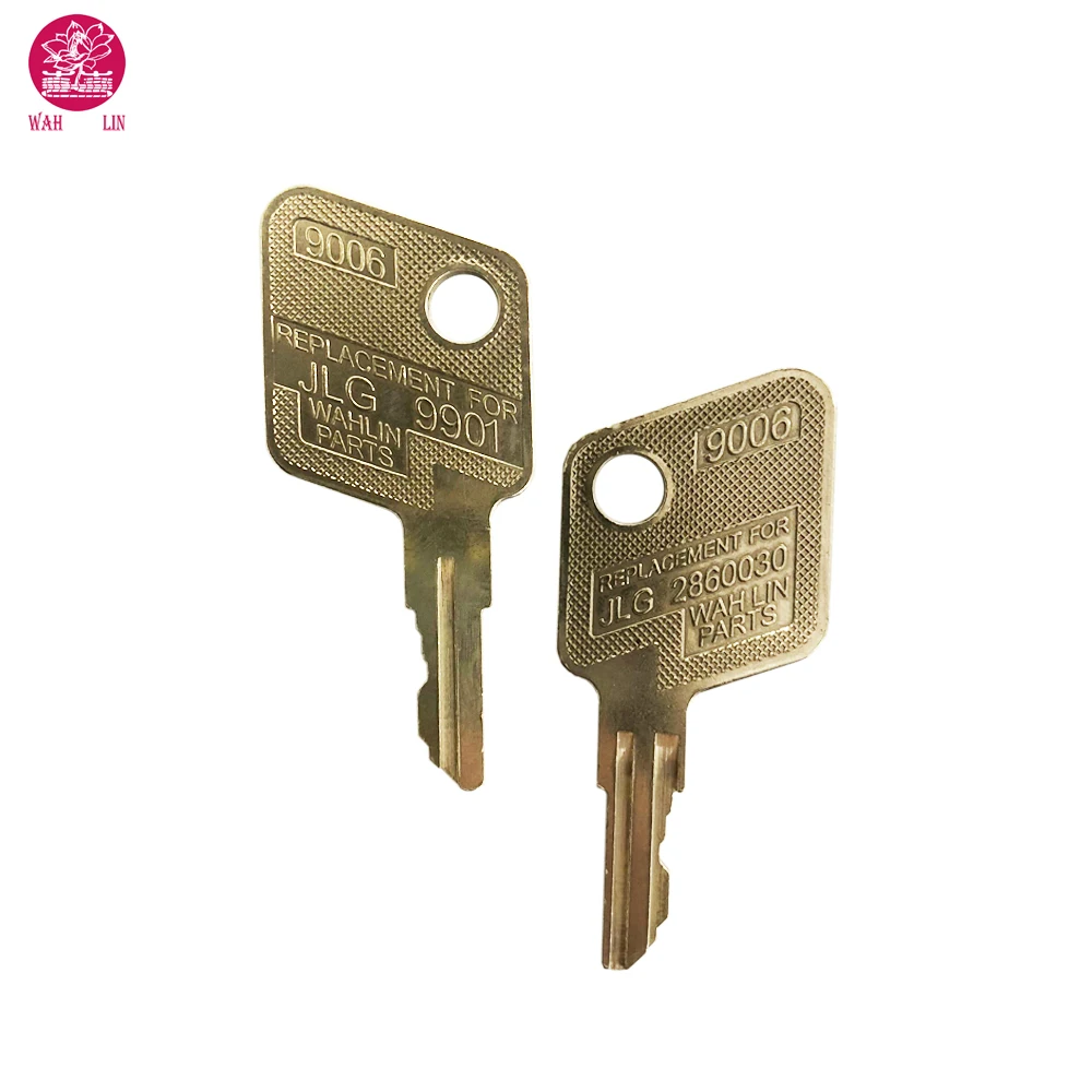 

Wah Lin Parts New high quality wah lin silver JLG lift keys for construction heavy equipment 2860030 ignition switch key, Customer's request