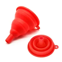 

BHD WEEKLY DEALS Special Offer Top Kitchen Accessories Collapsible Funnel Set Flexible Foldable Funnel Silicone