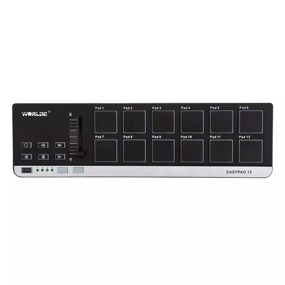 

Worlde EASYPAD.12 MIDI controller Keyboard mini usb sound equipment audio studio recording musical instrument like k0rg nano pad