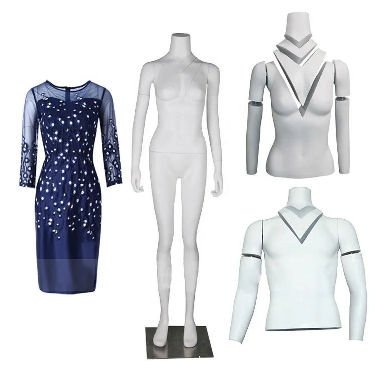Removable Neck Female Male Invisible Ghost Mannequin Torso