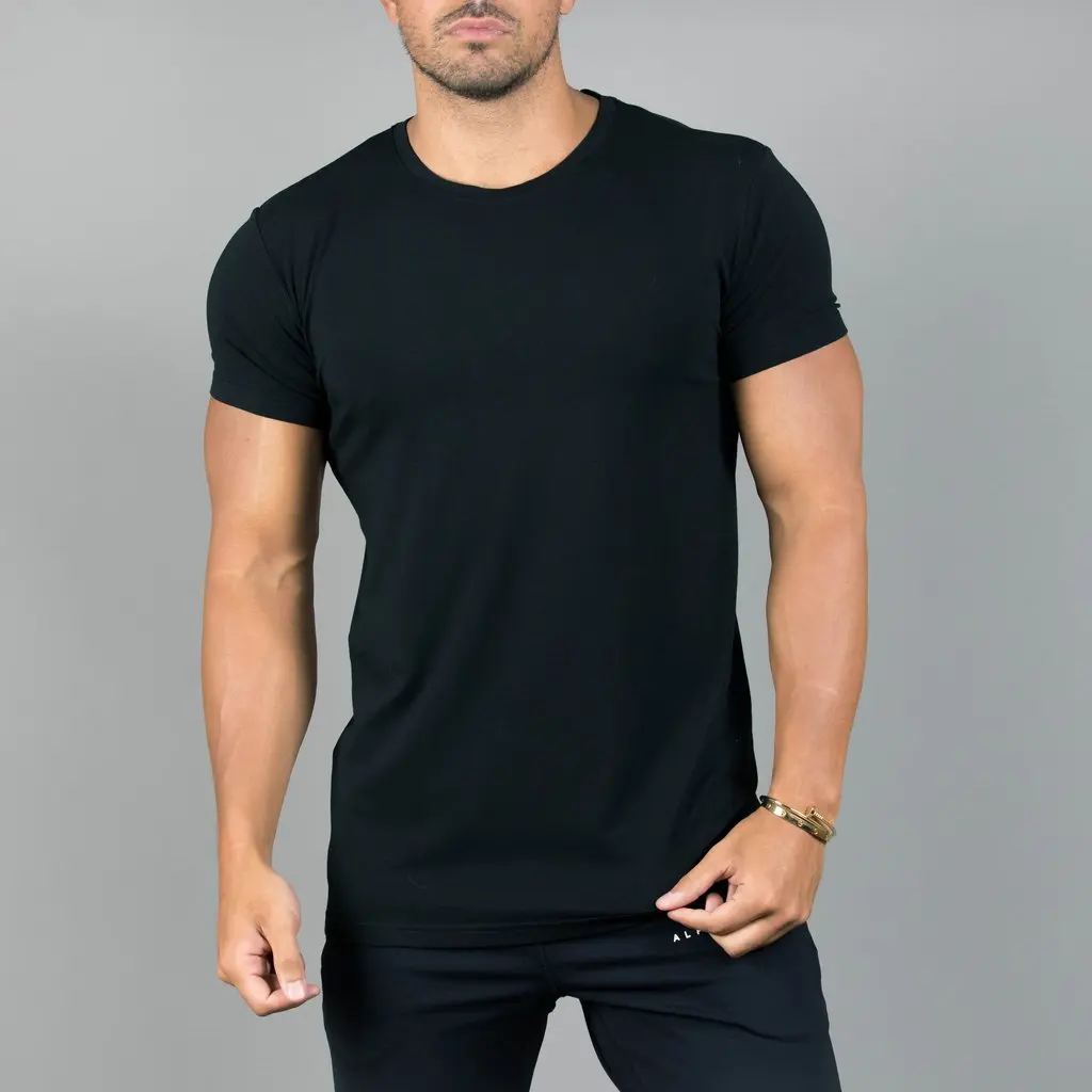 Wholesale Custom Active Wear Athletic Men's Cotton Short Sleeve T-shirt ...