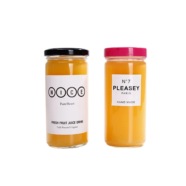 

Custom Logo Print Empty 250ml Paragon Jar 8 oz Glass Juice Bottle For Juice Spices Seasonings, Clear,transparent