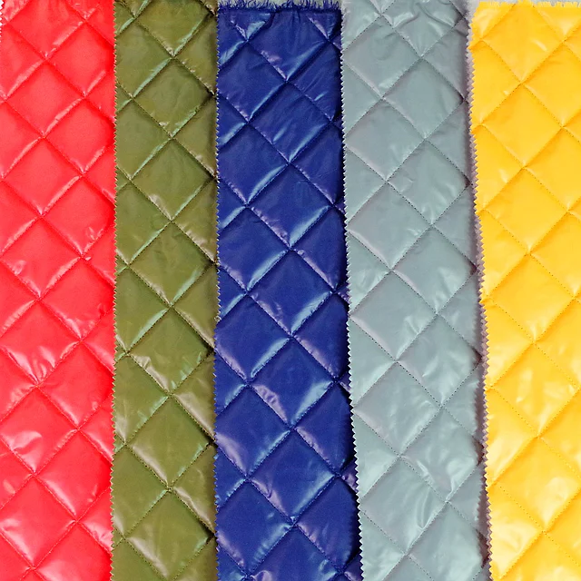 
Polyester Padded Quilted fabric /Jacket Fabric/winter textile down jacket fabric 