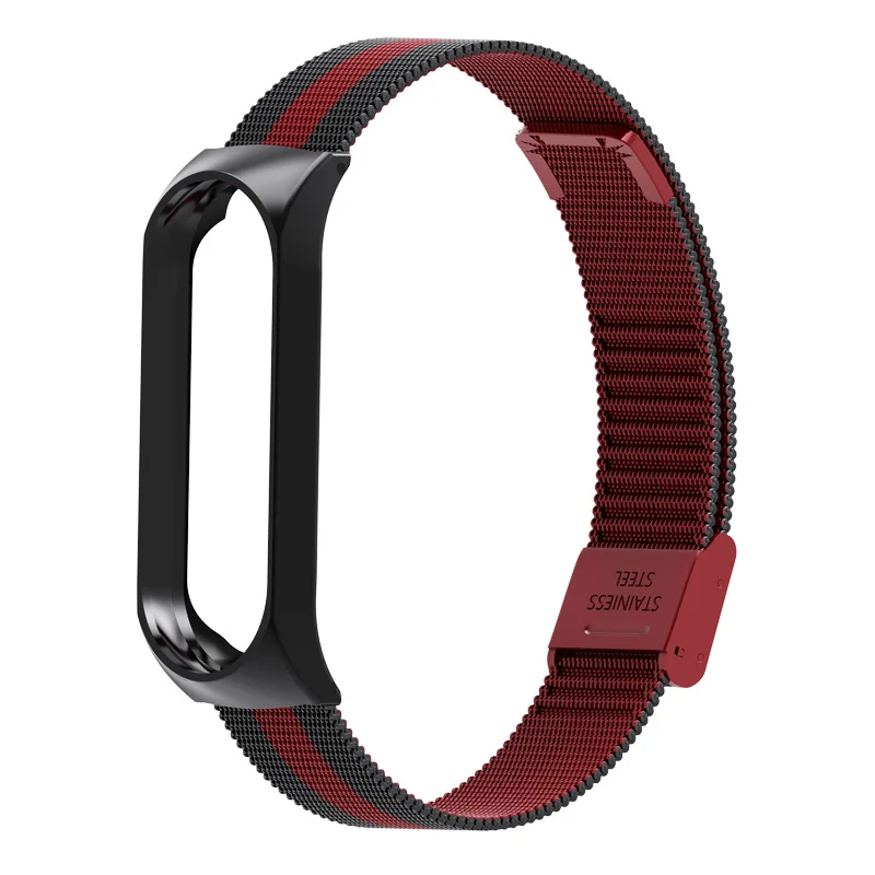 

Wristbands Strap For Xiaomi Mi Band 3 4 Wrist Metal Bracelet Screwless Stainless Steel MIband for xiaomi mi Band 4 3 Strap