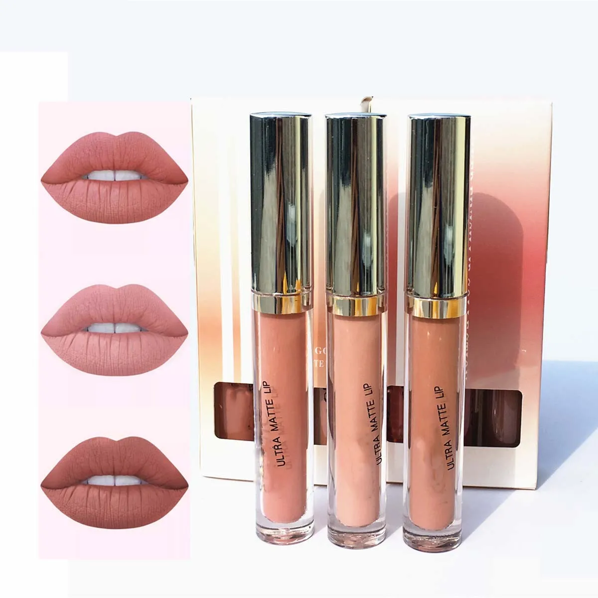 

2021 Wholesale high quality Liquid Lipstick nude Matte Liquid Lipsticks Private Labels waterproof