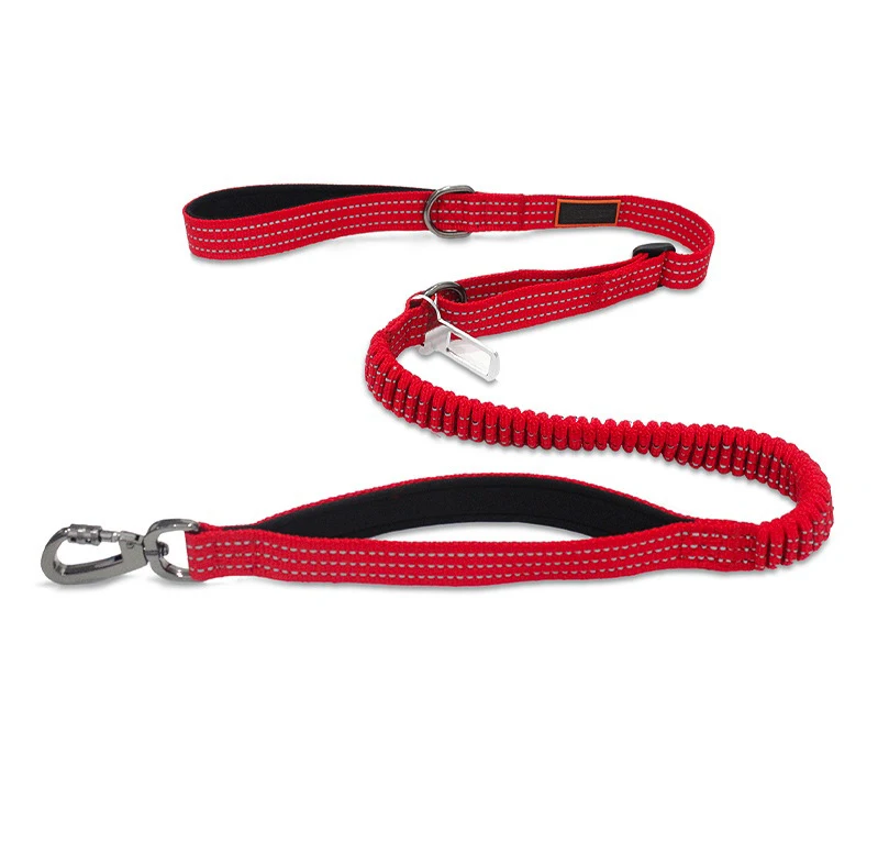 

Hot Sale multi-functional bungee smart dog leash adjustable dog pet accessories car seat belt for dog