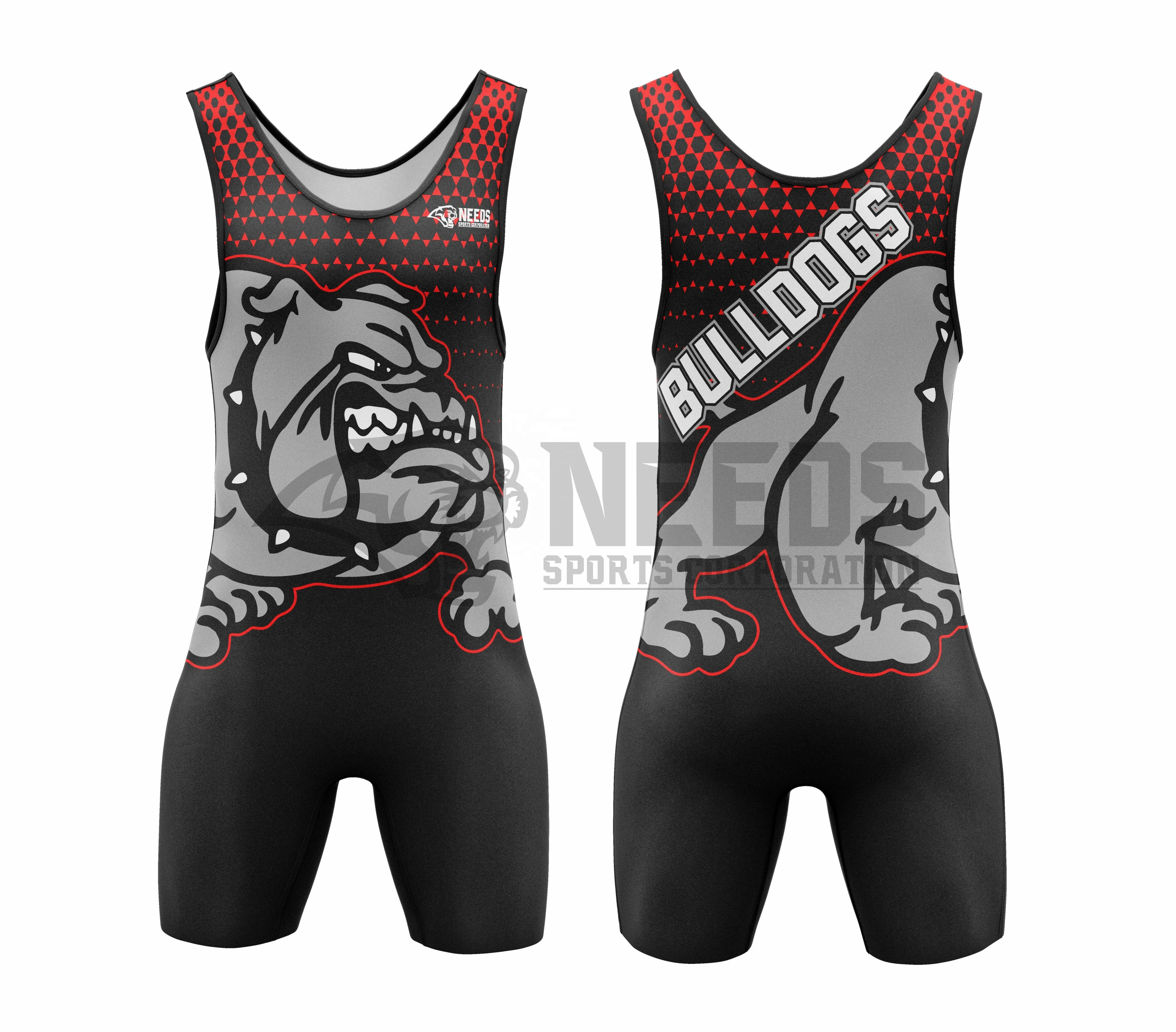 Custom Sublimated Wrestling Singlet Polyester Spandex Made Buy