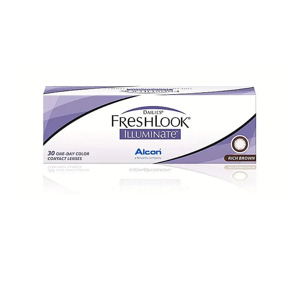 FreshLook Illuminate 30pcs Alcon Daily disposable color cosmetic Soft contact lenses For bigger and bolder eyes