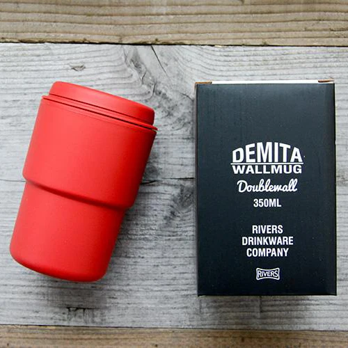 

Rivers Wallmug Demita Doublewall 350ml Travel Coffee Cup Tumbler