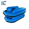 Traditional classic water sports inflat drift boat apply to water park rides sky-blue color for 2 or 3 adults used