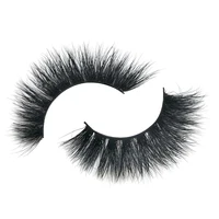 

100% handmade real mink lashes Private Label Eyelashes 3D Real Mink Eyelash Clear Band