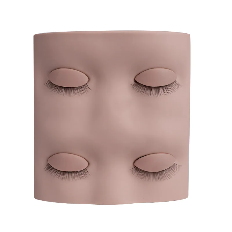 

Silicone Flat Model Heads Practice Lash Rubber Eyelash Extension Training Mannequin Head