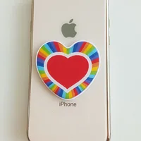 

Love Heart Shaped Epoxy POPPING Up Mobile Phone Socket Phone Holder Expanding Stand Grip finger Ring Holder