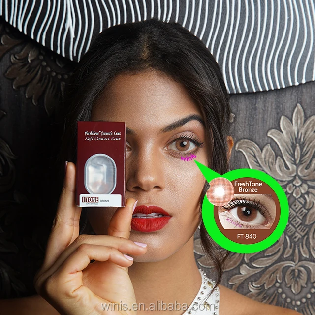 

Pupilentes de color lente de contacto colorida freshtone color eye beauty cosmetic colored contact lenses for lovely eyes