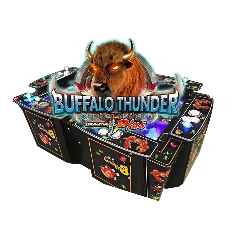 

2021 Newest Fish Machine Game 6 Players Table Ocean King 3 Plus Buffalo Thunder, Customize