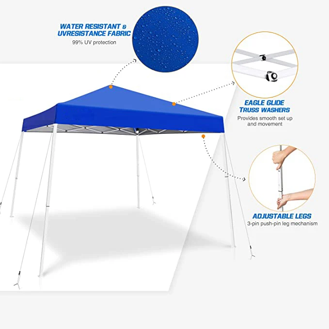 

Skyplant Pop up Windproof 10x10 Pop Up Canopy Gazebo Tent for Event