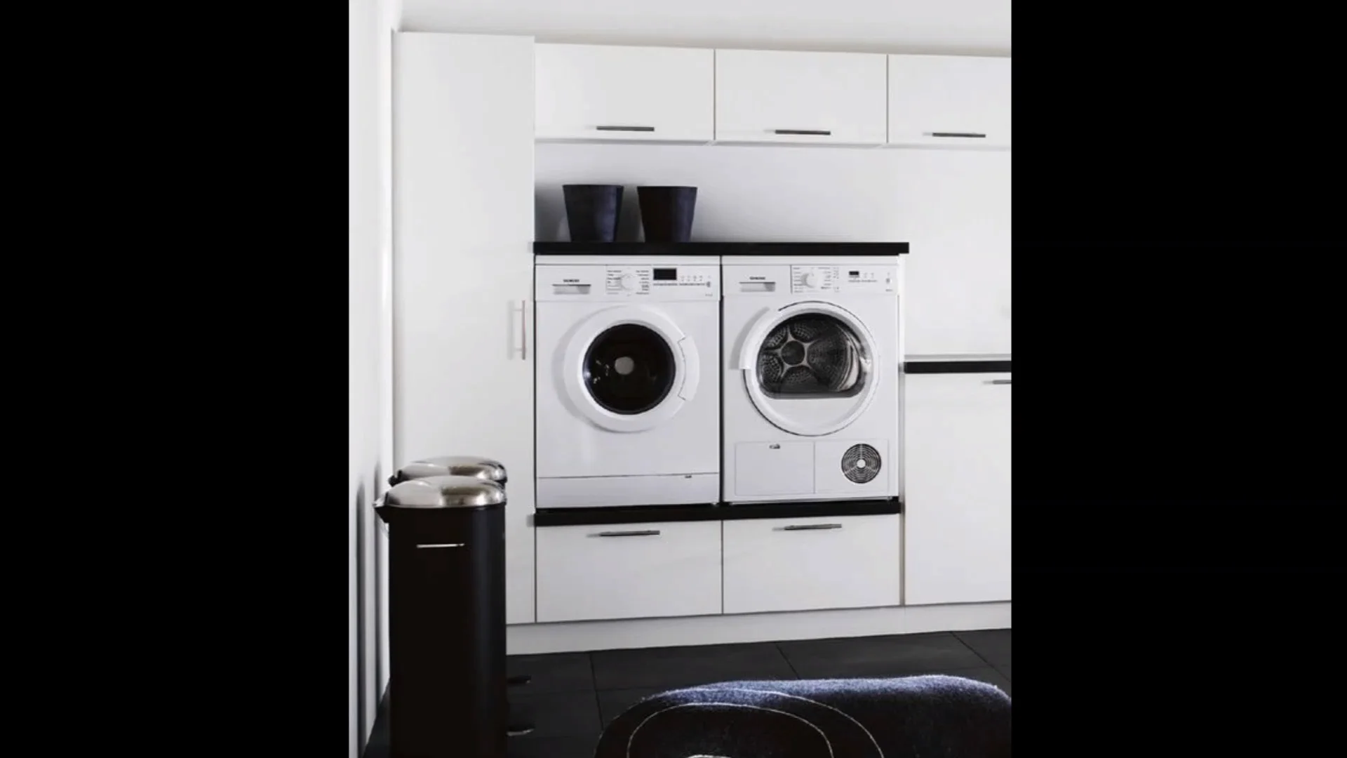 Custom Smart European High Standard Modern Wooden Laundry