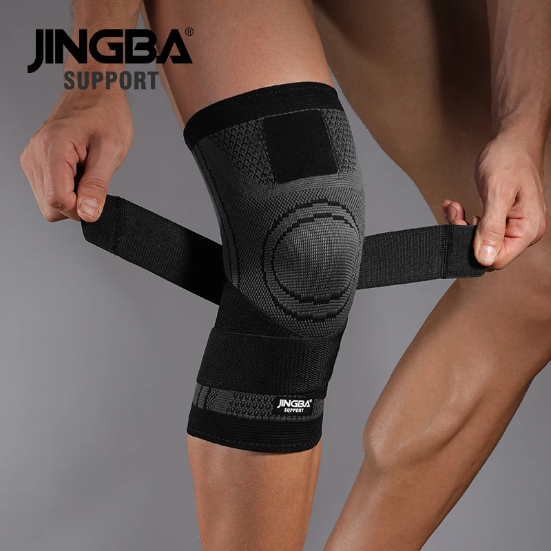 

JINGBA Factory Sale Nylon Knee Pad Basketball Football Weightlifting Outdoor Sports Knee Brace Sports Protection