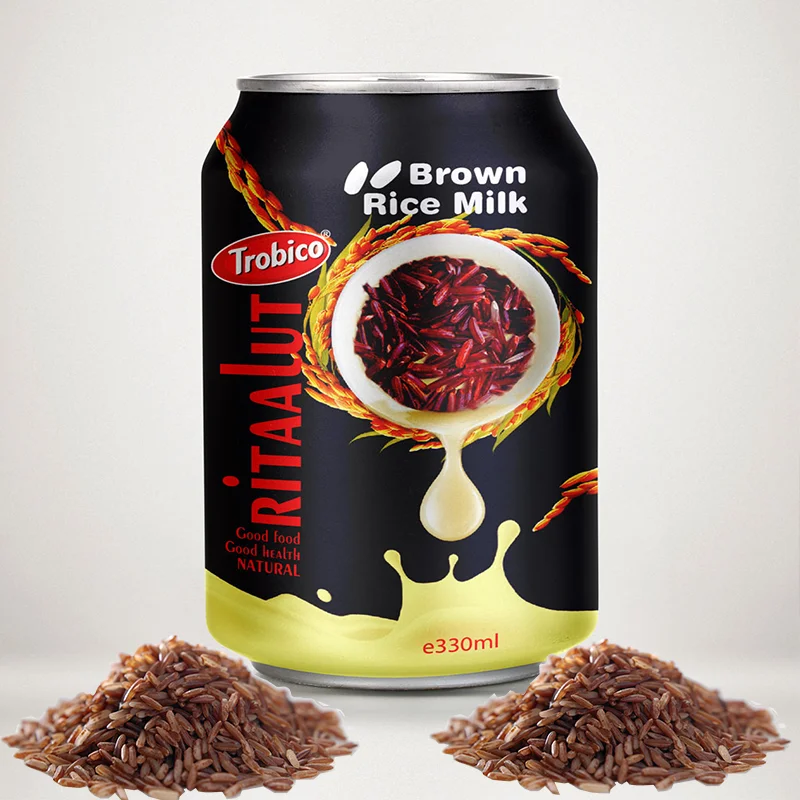 330ml Alu Can Brown Rice Milk From Trobico Brand Buy Brown Rice Milk,Best Rice Milk,Rice Milk