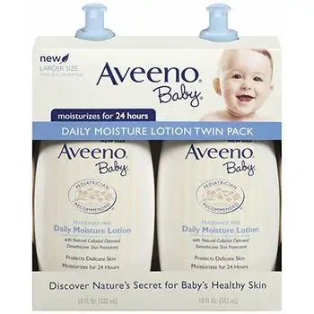 Aveeno Baby Daily Moisture Lotion For Delicate Skin Fragrance Free 2 pack