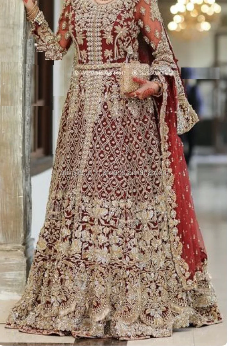 Heavy Embroidery Indian And Pakistani Bridal Lehenga With Heavy Duptta