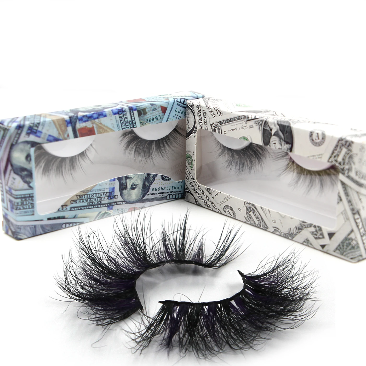 

RTS Fast Shipping 3D Silk Eyelashes with Paper Box, Black